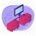 Server Hosted Server Technology Icon