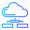 Infrastructure Cloud Computing Network Icon