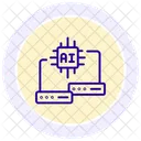 Ai Infrastructure Couleur Cercle Icone Icon