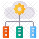 Infrastruktur Cloud Ausrustung Icon