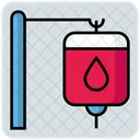 Infusionsstander Infusionsbeutel Blutbeutel Symbol