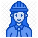 Ingeniera Arquitecto Mujer Ocupacion Mujer Icono