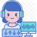 Ingeniera De Audio Ingeniera De Audio Ingeniera De Sonido Icono