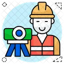 Ingeniero Constructor Trabajador Icono