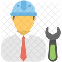 Capataz Construccion Trabajador Icono