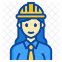 Ingeniera Arquitecto Mujer Ocupacion Mujer Icono