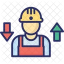 Trabajador Ingeniero Constructor Hombre Icono