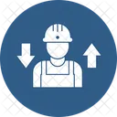 Trabajador Ingeniero Constructor Hombre Icono