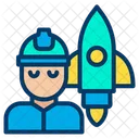 Astronaute Ingenieur Science Spatiale Icon