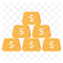 Ingots Gold Bars Gold Stack Icon