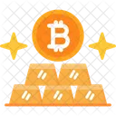 Ingots Gold Bitcoin Icon