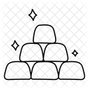 Ingots Gold Bricks Billion Icon