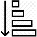 Caida De Ingresos Analisis Grafico Icono