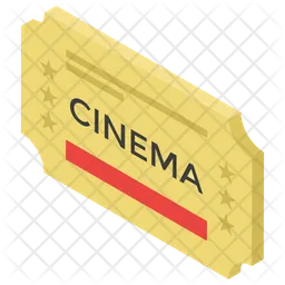 Ingresso de cinema  Ícone