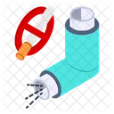 Ne Pas Fumer Asthme Probleme Pulmonaire Icône
