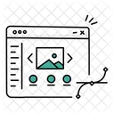 Inhaltsbearbeitung Webentwicklung CMS Symbol