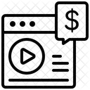 Monetarisierung von Inhalten  Symbol