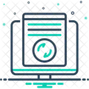 Inhaltssynchronisierung Synchronisieren Anwendung Symbol