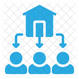 Inheritance Icon - Download in Colored Outline Style