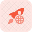 Navegador Rocket Inicializacao De Internet Inicializacao On Line Ícone
