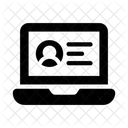 Perfil De Usuario Perfil En Linea Cuenta De Computadora Portatil Icono