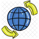 Round The World Worldwide Global Icon