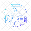 Initiate Return Reverse Logistics Icon
