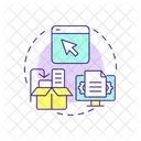 Initiate Return Reverse Logistics Icon