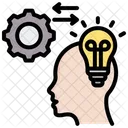 Initiative Lightbulb Mind Icon