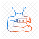Injeção no braço  Ícone
