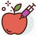 Injected Apple Injected Fruit Injected Icon
