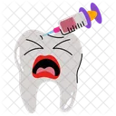 Injected Tooth Injected Fruit Icon