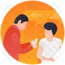 Injecting Patient Muscle Injection Patient Treatment Icon