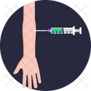 Injection Syringe Hand Icon