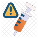 Injection Warning Syringe Icon