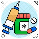 Injection Syringe Immunization Icon