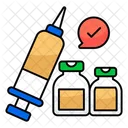 Injection Syringe Immunization Icon