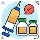 Injection Syringe Immunization Icon