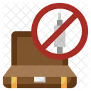 Injection Restriction Syringe Banned Icon