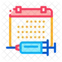 Injection Schedule Vaccination Icon