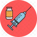 Injection With Vaccine Immunization Injecting Icon