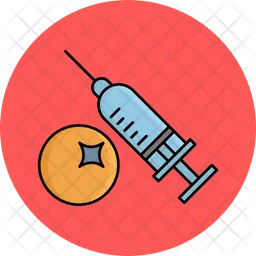 Injection With Vaccine  Icon