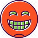 Beaming Emoji Eyes Icon