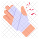 Hand Fracture Bandage Injured Hand Icon