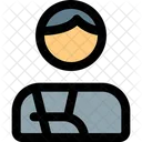 Injured Patient Hand Fracture Elbow Fracture Icon