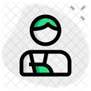 Injured Patient Hand Fracture Elbow Fracture Icon