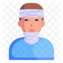 Patient Injured Person Traumatic Brain Icon