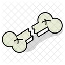 Injury Cracked Broken Bone Icon