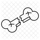 Injury Cracked Broken Bone Icon