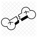 Injury Cracked Broken Bone Icon